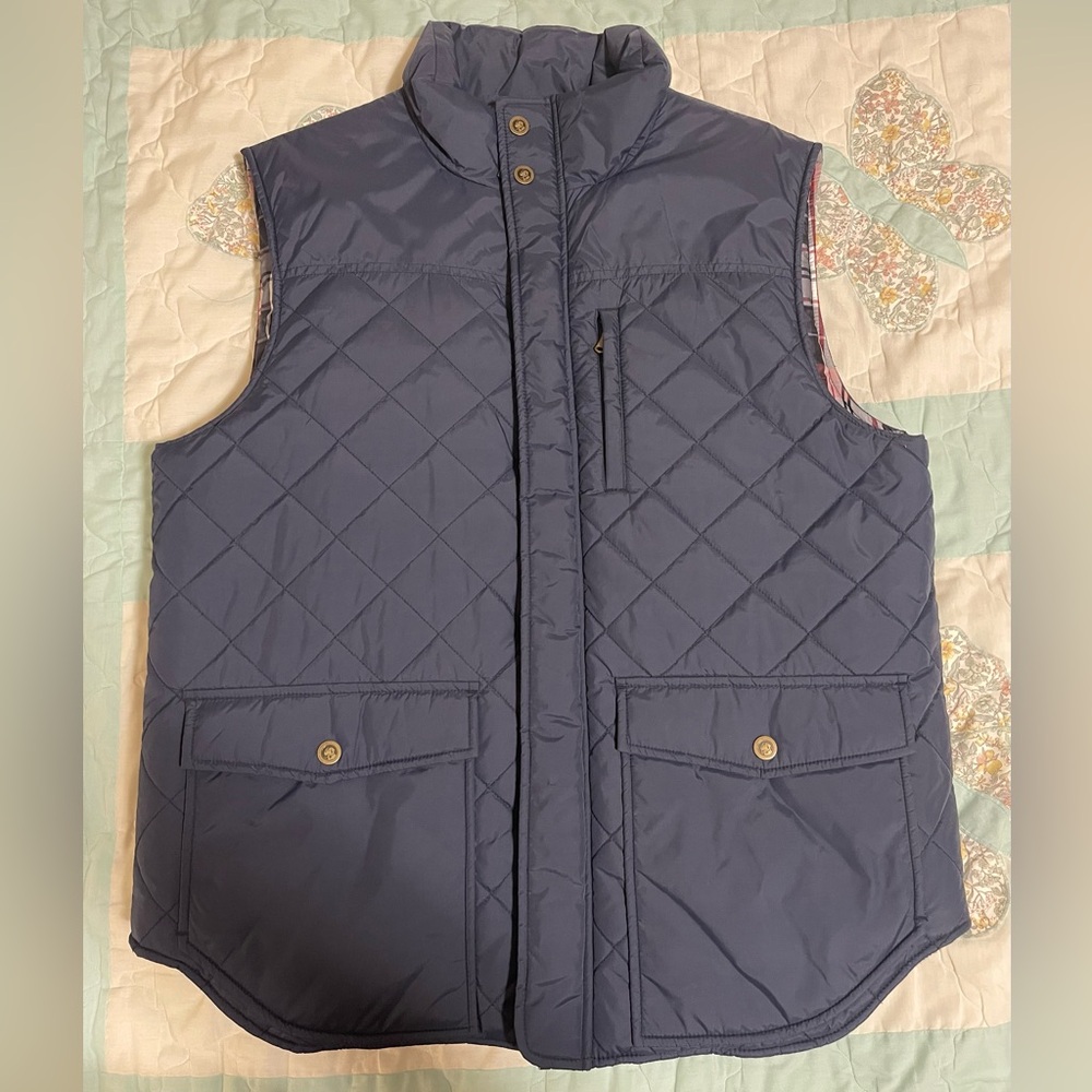 Southern Proper Navy Quilted Vest Men’s XL